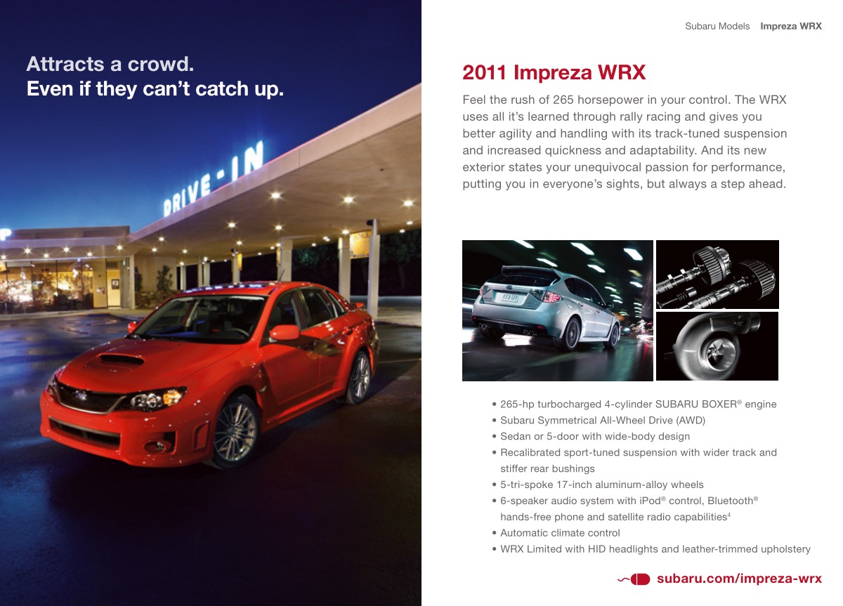 2011 Subaru Brochure Page 10